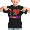 Toddler Kids Boys Girls Shirt Short Sleeve Holiday Tee Xmas Gift Tops Reindeer Merry Christmas T-Shirts (Black)