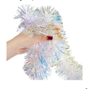 Tinsel Garland Christmas Ornaments – Premium Polar Light Film Garlands for Decoration – Multiple Colors Reflective Christmas Party Decor