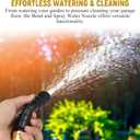 2 Pcs Adjustable Bend and Spray Water Nozzle Hose Nozzle for Watering Plants Heavy Duty, Flexible, Control Water Use and Spray 1 Unit for Garden