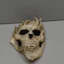 Stobbod Horror Skull Mask Scary Realistic Skeleton Mask Halloween Cosplay Creepy Masquerade Party Full Head Latex Accessories