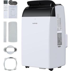 Garvee 14000 BTU Portable Air Conditioner, 3-in-1 Indoor AC Unit with Cooling, Dehumidifier, Fan, Follow Me, 24-Hour Timer, Remote Control & Window Kit for Bedroom, Home Office, Apartment, 750 Sq. Ft