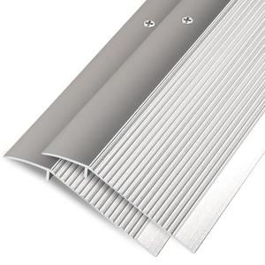 Jiekayi Aluminum Floor Transition Strip, Threshold Ramps for Doorways, Bridge The Height Less Than 1.6″, for Tile Hardwood Laminate Vinyl Concrete, Size 36 x 3.9 x 0.35in (Silver，1 Pack)