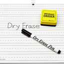 2 x The Classics Dry Erase Whiteboard Kit Complete Set with 11.75 x 9 Inches Board, Black Dry Erase Pen and Eraser (TPG-388), White