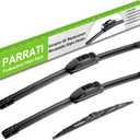PARRATI Windshield Wipers for Chevrolet Trailblazer GMC Envoy 2002-2006,Tahoe/Yukon 2000-2006,22"+22" Front and 16" Rear,OEM Replacement Wiper Blades,Quiet & Streak-Free(Set of 3)