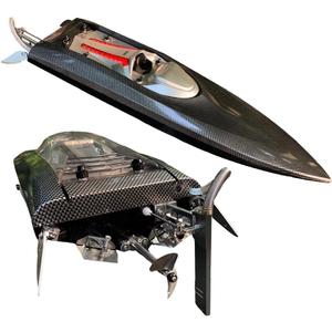 25inch UDI022 Large Remote Control Boat for Adults Boys Experts Alloy Tail Kits RC Brushless Watercraft 50km/h 31mph 3S/4S Battery & LED 4WD Full-Functions RC Sail