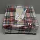 Comfort Spaces Cotton Flannel Sheets Queen Size, Ultra Soft Flannel Sheet Set with 14" Elastic Pocket Fits up to 16" Mattress, Plain Print Warm Flannel Bedding, Scottish Plaid Red 4 Piece