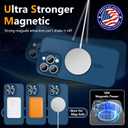 YFEMLAZ Magnetic for iPhone 15 Pro Case,with Screen Protectors X2,Full Camera Protection,Compatible with MagSafe,Translucent Matte,Anti-FingerprintShockproof Protective Phone Case,6.1",Blue