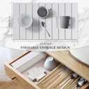 Dish Drying Mat for Kitchen Counter, 24"  16" Large Stone Drying Mat, Foldable Quick Dry Stone Mats, Ultra Absorbent Diatomaceous Earth Dish Mat for Dishes, Bottles, Cups, White