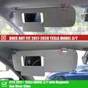 Jaronx Compatible with Tesla Magnetic Sun Visor Clips for Model 3 2021-2023/Model Y 2021-2023, Interior Magnetic Sun Visor Hook Repair Retainer Clip Replacement for Tesla 3/Y Accessories(1533088-00-C)