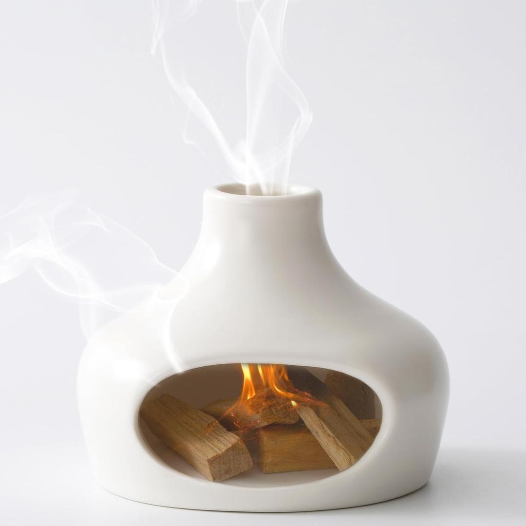 Palo Santo Holder, Handmade Ceramics Palo Santo Burner, Smudge Bowl for Meditation Yoga, Chimeneas Incense Holder, Incense Burner Zen Decor