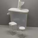 Buddeez Pet Food Storage Solution (Set of 3) - 32QT, 4QT & 2QT BPA-Free Containers with Scoop & Pour Spout for Dry Food, Treats, Chews