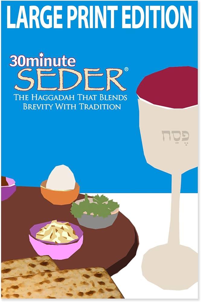 30 Minute Seder: The Haggadah That Blends Brevity With Tradition (Large Print)