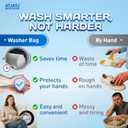 2-Pack Shoe Washing Machine Bag, 360 Deep Shoe Laundry Bag for Washer, Reusable Mesh Shoe Bag with Secure Zipper, Easy Clean Shoe Bag for Sneakers, Tennis Shoes & Gym Trainers