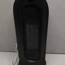 Space Heater for Indoor Use, 1500W Electric Heaters with 100 Oscillation, 1-12H Timer, Remote, Tower Heater Quick 2s PTC Ceramic Heating, Safety Heater for Office, Bedroom, Large Room (Black)