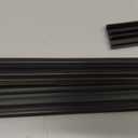 Pushglossy 2 Pcs 36" Double Bubble Kerf Door Sweep 1-3/4" Wide Vinyl Weatherstrip Seal for Exterior Doors, Energy Efficient Draft Stopper, Easy Slide in Installation, Blocks Dust/insects/noise (Black)