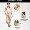 smawell Women's Hiking Cargo Pants Quick Dry Water Resistant Joggers with Pockets (M)