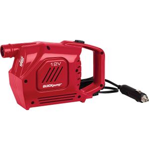Coleman QuickPump Air Pump for Air Beds & Inflatables, Portable Air Pump with Fast Inflation or Deflation, Battery-Powered/Rechargeable/12-Volt/120-Volt Power Options