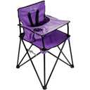 ciao! Baby Portable High Chair, Fold Up Travel Seat with Tray, Designed for Camping and Picnics, Lightweight Design, Ideal for Babies and Toddlers, Purple