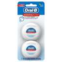 Oral-B EssentialFloss Cavity Defense Dental Floss, 50 M, 2 Pack (1 Foot (Pack of 1))