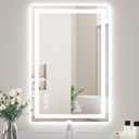 16X24 LED Bathroom Mirror with Lights, Anti-Fog, Backlit + Front Lit, Lighted Bathroom Vanity Mirror for Wall, Memory Function, Dimmable, Tempered Glass, Shatter-Proof, ETL Listed
