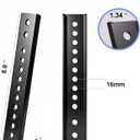 Vertical VESA Extender Plate Bracket Kit, Heavy Duty Steel TV Mount Extension for Lowering Screen Height, Fits Ceiling & Wall Mounts, 100 LBS Capacity, 2 PCS