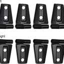 JeCar Door Hinge Cover Trim Exterior Accessories for Jeep Wrangler JK JKU Sport Rubicon Sahara X 2007-2018, Black
