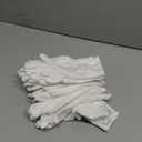 12Pairs White Cotton Gloves for Eczema and Dry Hands - Breathable Work Glove Liners - Moisturizing SPA Soft Jewelry Inspection Gloves - Stretchy Fit Cloth Gloves for Most Women