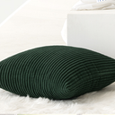 MIULEE Pack of 2 Christmas Green Couch Throw Pillow Covers 18x18 Inch Soft Cushion Covers for Sofa Living Room Solid Dyed Pillow Cases