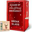 Christmas Gift Emergency Box (Large)  Funny Holiday Gift w/Hammer  Break in Case of Emergency Box  DIY Personalized Gift Box  Gag Christmas Decor for Friends, Coworkers & Family