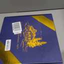 12" Oak Bathroom Vanity Tray Turntable for Perfume Candle, Round Wooden Decorative Tray for Kitchen Sink Countertop Organizer, Bathroom Counter Organizer for Skincare Makeup, Farmhouse Black Gold