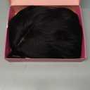 UDU Short Wavy Hair Topper for Women with Thinning Hair, 11 Inch Natural Looking Hairpiece, Volume Booster Wiglet for White HairRoots Coverage, Heat Resistant Synthetic Topper for Women (1B#)