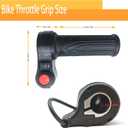 1 Pair E-Bike Full Twist Throttle Grips, 12V-72V Electric Bicycle Scooter Twist Handlebar with Three Speed and Reverse for Motorbike Motorcycle E-Bike Scooter (3+3+2 Pins)