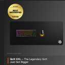 SteelSeries QcK Gaming Mouse Pad - XXL Cloth - Peak Tracking and Stability - Esports Mousepad - Never-Slip - Full Desk Coverage