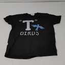 Pop Threads T Birds Tbird Gang Logo Retro 50s 60s Cosplay Youth Kids Girl Boy T-Shirt (Medium)