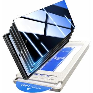 WSKEN 4 Pack Front Privacy Screen Protector for Samsung Galaxy Z Fold 7 - [24 Anti Spy] [Auto Dust Remove] [Zero Bubble] Top 9H+ Tempered Glass 12X Shatterproof Case Friendly,Easy Installation