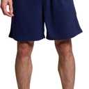 Mad Dog Mens Pajama Shorts - Comfy Knit Lounge Sleepwear with Pockets, Men's Summer House Pajama Bottoms, Sizes S to 2XL (Blue, L)