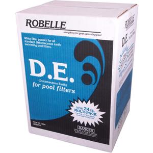Robelle 24-Pounds Premium D.E. for Pool Filters, Diatomaceous Earth DE Pool Filter Powder, Made in USA