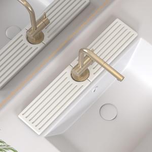 Stone Faucet Mat for Kitchen Sink, Water Absorbing Sink Water Splash Guard, Fast-Drying Kitchen Sink Faucet Mat, Durable Protector and Stone Drying Mat for Kitchen Counter & Bathroom Sink