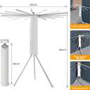 LIENAHU Clothes Drying Rack,Drying Rack Clothing,Laundry Drying Rack,Floor Standing,16 Aluminium Poles,Collapsible,Retractable,Foldable,Folding Laundry Rack