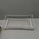 Knape & Vogt Simply Put 14-in W x 5.25-in H White Metal 2-Tier Pull Out Cabinet Basket