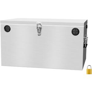 Peastorm Trailer RV Marine Battery Box - 12V Waterproof Stainless Steel Dual Battery Relocation Kit for Boat, Trolling Motor, Kayak (Double Battery Box)