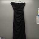 Black Strapless Dress With Slit L