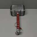 Halloween Hammer Cosplay Weapons, PU Battle Foam Axe Great for LARP Birthdays Gift