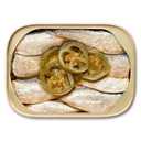 King Oscar Wild Caught Sardines in Extra Virgin Olive Oil, Hot Jalapeno Peppers, 3.75 Ounce (Pack of 12) (3480000656) (EXP 01/15/31)