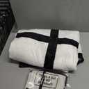 Peryiter 1 Pack Sublimation Blanket Blanks 60"x50" Flannel Throw Blankets for Heat Press and 2 Pcs Blank Pillow Cases Personalized Custom Photo Blanket with 9 Printable Panels Blankets Pillow Cover