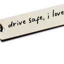 Key Chain Drive Safe I Love You Engraved Initial Personalized Gift for Husband Boyfriend Keychain Gift Car Accessories