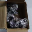 Curtain Rods for Windows 48 to 84 Inch, Black 1 Inch Decorative Window Treatment Rods, Adjustable Heavy Duty Modern Drapery Rod, Easy Install Metal Curtain Pole with Matte Black Round Finials (36''-88'' (1 Pack))