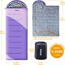 Camping Sleeping Bag, 32 Sleeping Bags for Adults Kids Teens Cold Weather Warm Sleeping Bag Winter for 3-4 Season Camping, Camping Gear Equipment, Traveling, and Outdoors