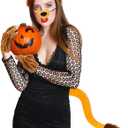 5 PCS Funny Lion Headband, Soft Lion Ears and Tail Set-Lion Headband Nose Tail Paw Gloves, for Adults and Kids, Cosplay, Party, Halloween Costume Accessories Yellow