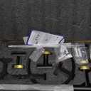 TQKAG Black and Gold Bathroom Accessory Set 5 Pieces, Round Stainless Steel Bath Towel Bar Set 23.6 Inch Towel Racks for Bathroom Wall Mounted